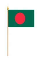 Bild von Stockflaggen Bangladesch  (45 x 30 cm)-Fahne Stockflaggen Bangladesch  (45 x 30 cm)-Flagge im Fahnenshop bestellen