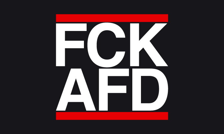 Bild von Flagge FCK AFD Premium-Fahne Flagge FCK AFD Premium-Flagge im Fahnenshop bestellen
