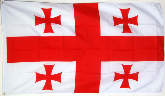 Bild von Flagge Georgien-Fahne Georgien-Flagge im Fahnenshop bestellen