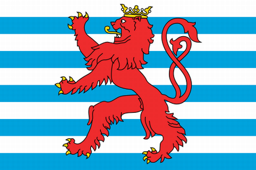 Bild von Handelsflagge von Luxembourg (Roter Löwe)-Fahne Handelsflagge von Luxembourg (Roter Löwe)-Flagge im Fahnenshop bestellen