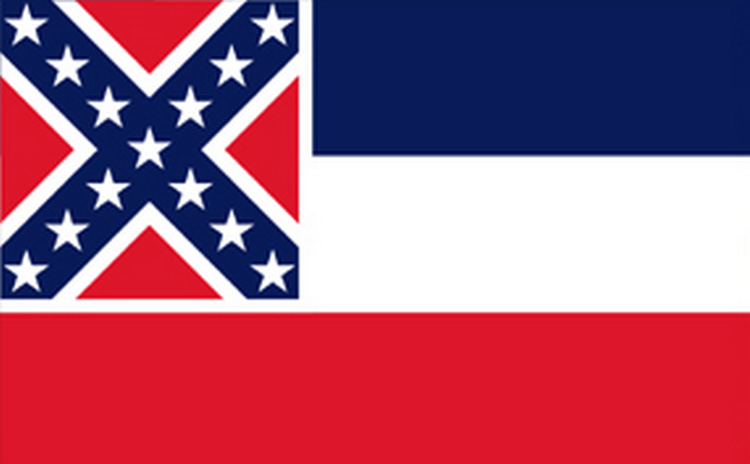 Bild von USA - Bundesstaat Mississippi (1894-2020)-Fahne USA - Bundesstaat Mississippi (1894-2020)-Flagge im Fahnenshop bestellen