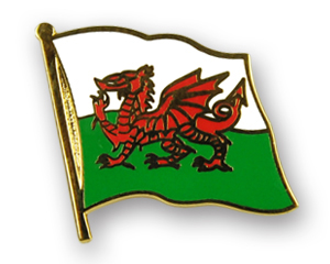 Wales Flaggen Pin – 2x2 Cm, Aus Hartemaille, Mit Steckverschluss