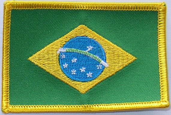 Bild von Aufnäher Flagge Brasilien-Fahne Aufnäher Flagge Brasilien-Flagge im Fahnenshop bestellen