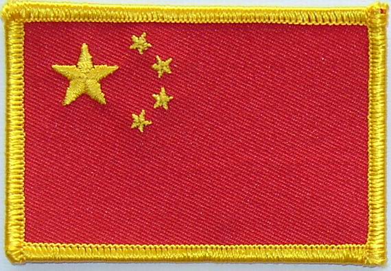 Bild von Aufnäher Flagge Volksrepublik China-Fahne Aufnäher Flagge Volksrepublik China-Flagge im Fahnenshop bestellen