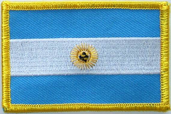 Bild von Aufnäher Flagge Argentinien-Fahne Aufnäher Flagge Argentinien-Flagge im Fahnenshop bestellen