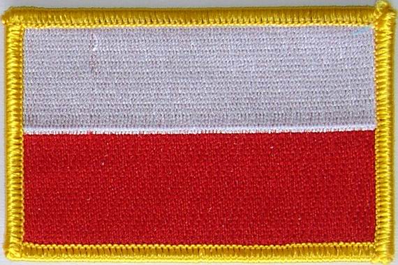 Bild von Aufnäher Flagge Polen-Fahne Aufnäher Flagge Polen-Flagge im Fahnenshop bestellen