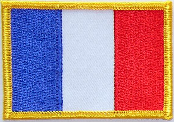 Bild von Aufnäher Flagge Frankreich-Fahne Aufnäher Flagge Frankreich-Flagge im Fahnenshop bestellen
