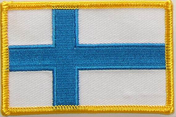 Bild von Aufnäher Flagge Finnland-Fahne Aufnäher Flagge Finnland-Flagge im Fahnenshop bestellen