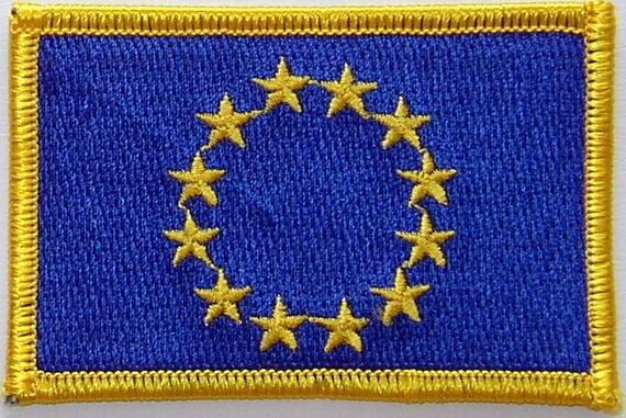 Bild von Aufnäher Flagge Europa / EU-Fahne Aufnäher Flagge Europa / EU-Flagge im Fahnenshop bestellen