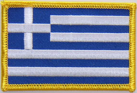 Bild von Aufnäher Flagge Griechenland-Fahne Aufnäher Flagge Griechenland-Flagge im Fahnenshop bestellen
