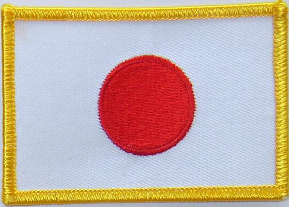 Bild von Aufnäher Flagge Japan-Fahne Aufnäher Flagge Japan-Flagge im Fahnenshop bestellen