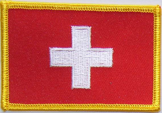 Bild von Aufnäher Flagge Schweiz-Fahne Aufnäher Flagge Schweiz-Flagge im Fahnenshop bestellen