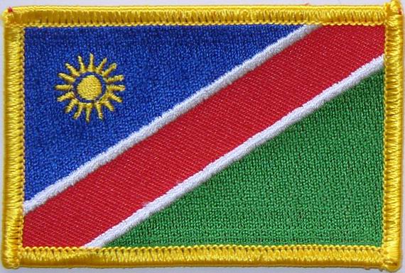 Bild von Aufnäher Flagge Namibia-Fahne Aufnäher Flagge Namibia-Flagge im Fahnenshop bestellen
