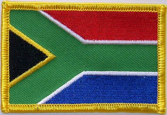 Bild von Aufnäher Flagge Südafrika-Fahne Aufnäher Flagge Südafrika-Flagge im Fahnenshop bestellen