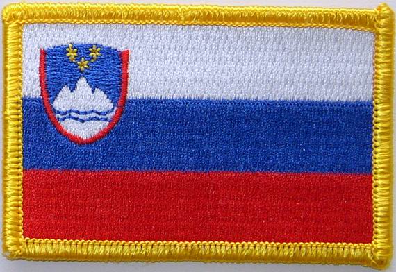 Bild von Aufnäher Flagge Slowenien-Fahne Aufnäher Flagge Slowenien-Flagge im Fahnenshop bestellen