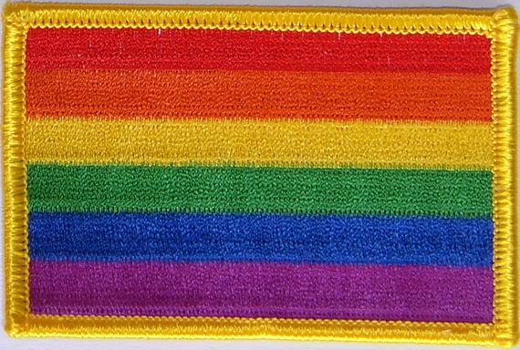 Bild von Aufnäher Flagge Regenbogen (LGBTQ Pride)-Fahne Aufnäher Flagge Regenbogen (LGBTQ Pride)-Flagge im Fahnenshop bestellen