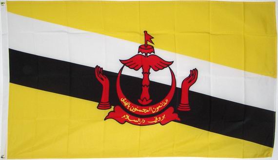 Bild von Flagge Brunei-Fahne Brunei-Flagge im Fahnenshop bestellen