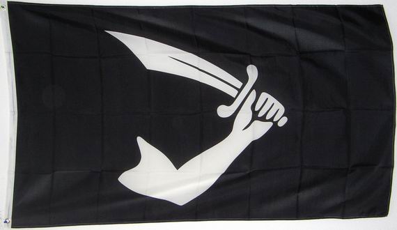 Bild von Thomas Tews Piratenflagge /  Jolly Roger-Fahne Thomas Tews Piratenflagge /  Jolly Roger-Flagge im Fahnenshop bestellen