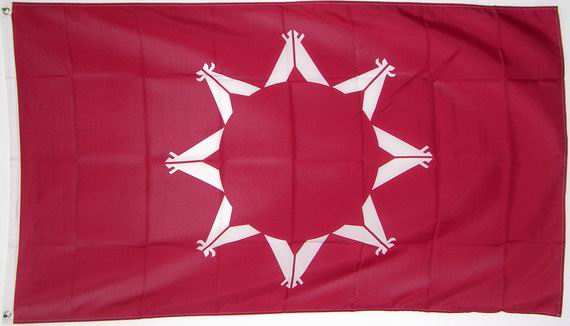 Bild von Flagge der Oglala Sioux Indianer-Fahne Flagge der Oglala Sioux Indianer-Flagge im Fahnenshop bestellen