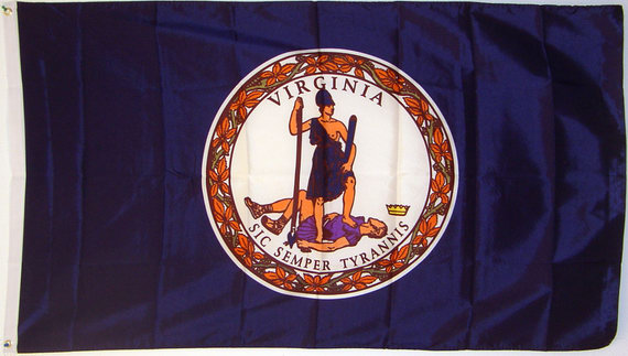 Bild von USA - Bundesstaat Virginia-Fahne USA - Bundesstaat Virginia-Flagge im Fahnenshop bestellen