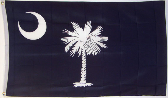 Bild von USA - Bundesstaat South-Carolina-Fahne USA - Bundesstaat South-Carolina-Flagge im Fahnenshop bestellen