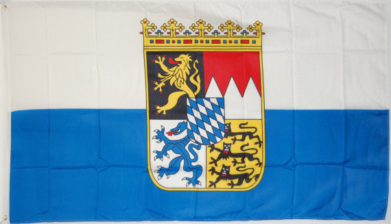 Fahne des Freistaat Bayern - Motiv 2-Fahne Fahne des Freistaat Bayern -  Motiv 2-Flagge im Fahnenshop bestellen