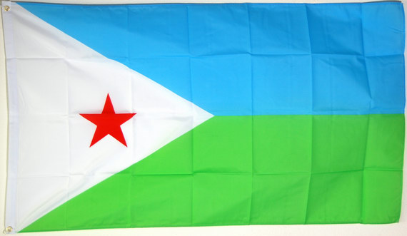 Bild von Flagge Dschibuti / Djibouti-Fahne Dschibuti / Djibouti-Flagge im Fahnenshop bestellen
