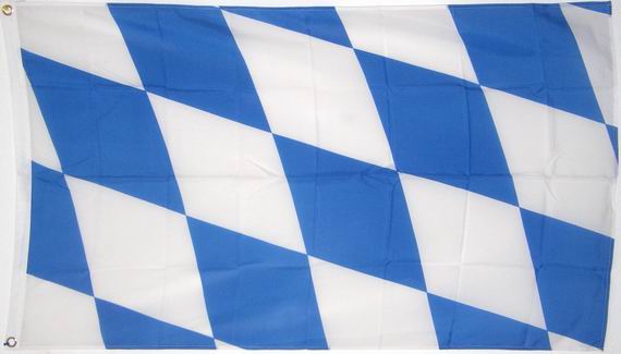 Bild von Landesfahne Bayern (große Rauten)-Fahne Landesfahne Bayern (große Rauten)-Flagge im Fahnenshop bestellen