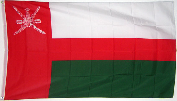 Bild von Flagge Oman, Sultanat-Fahne Oman, Sultanat-Flagge im Fahnenshop bestellen