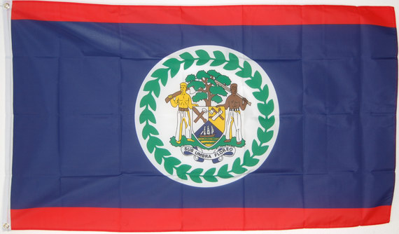 Bild von Flagge Belize / Belice, Republik-Fahne Belize / Belice, Republik-Flagge im Fahnenshop bestellen