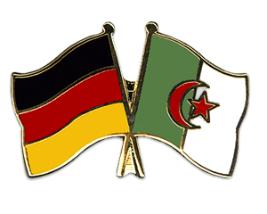 Bild von Freundschafts-Pin  Deutschland - Algerien-Fahne Freundschafts-Pin  Deutschland - Algerien-Flagge im Fahnenshop bestellen