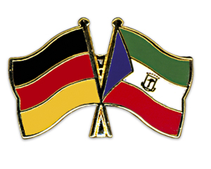 Bild von Freundschafts-Pin  Deutschland - Äquatorialguinea-Fahne Freundschafts-Pin  Deutschland - Äquatorialguinea-Flagge im Fahnenshop bestellen