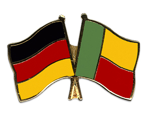 Bild von Freundschafts-Pin  Deutschland - Benin-Fahne Freundschafts-Pin  Deutschland - Benin-Flagge im Fahnenshop bestellen