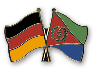Bild von Freundschafts-Pin  Deutschland - Eritrea-Fahne Freundschafts-Pin  Deutschland - Eritrea-Flagge im Fahnenshop bestellen