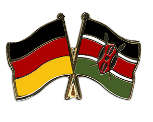 Bild von Freundschafts-Pin  Deutschland - Kenia-Fahne Freundschafts-Pin  Deutschland - Kenia-Flagge im Fahnenshop bestellen