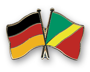 Bild von Freundschafts-Pin  Deutschland - Kongo, Republik-Fahne Freundschafts-Pin  Deutschland - Kongo, Republik-Flagge im Fahnenshop bestellen