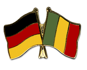 Bild von Freundschafts-Pin  Deutschland - Mali-Fahne Freundschafts-Pin  Deutschland - Mali-Flagge im Fahnenshop bestellen