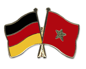 Bild von Freundschafts-Pin  Deutschland - Marokko-Fahne Freundschafts-Pin  Deutschland - Marokko-Flagge im Fahnenshop bestellen