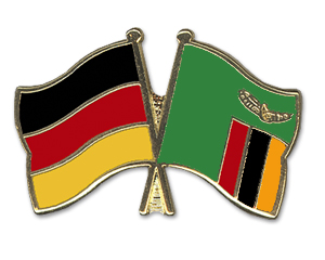 Bild von Freundschafts-Pin  Deutschland - Sambia-Fahne Freundschafts-Pin  Deutschland - Sambia-Flagge im Fahnenshop bestellen