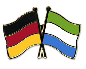 Bild von Freundschafts-Pin  Deutschland - Sierra Leone-Fahne Freundschafts-Pin  Deutschland - Sierra Leone-Flagge im Fahnenshop bestellen