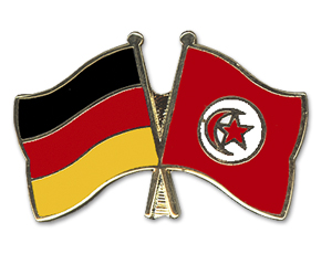 Bild von Freundschafts-Pin  Deutschland - Tunesien-Fahne Freundschafts-Pin  Deutschland - Tunesien-Flagge im Fahnenshop bestellen