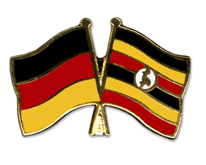 Bild von Freundschafts-Pin  Deutschland - Uganda-Fahne Freundschafts-Pin  Deutschland - Uganda-Flagge im Fahnenshop bestellen