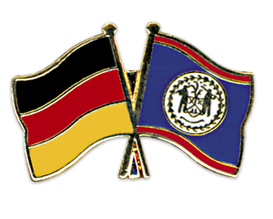 Bild von Freundschafts-Pin  Deutschland - Belize-Fahne Freundschafts-Pin  Deutschland - Belize-Flagge im Fahnenshop bestellen