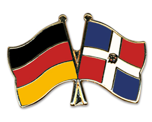 Bild von Freundschafts-Pin  Deutschland - Dominikanische Republik-Fahne Freundschafts-Pin  Deutschland - Dominikanische Republik-Flagge im Fahnenshop bestellen
