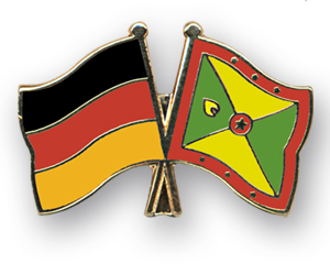 Bild von Freundschafts-Pin  Deutschland - Grenada-Fahne Freundschafts-Pin  Deutschland - Grenada-Flagge im Fahnenshop bestellen