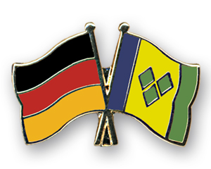 Bild von Freundschafts-Pin  Deutschland - St. Vincent und die Grenadinen-Fahne Freundschafts-Pin  Deutschland - St. Vincent und die Grenadinen-Flagge im Fahnenshop bestellen