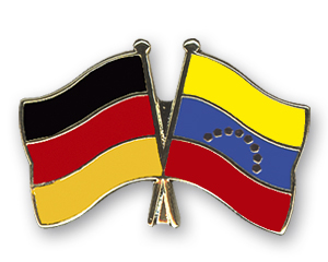 Bild von Freundschafts-Pin  Deutschland - Venezuela-Fahne Freundschafts-Pin  Deutschland - Venezuela-Flagge im Fahnenshop bestellen