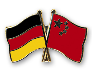 Bild von Freundschafts-Pin  Deutschland - China-Fahne Freundschafts-Pin  Deutschland - China-Flagge im Fahnenshop bestellen