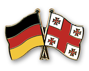 Bild von Freundschafts-Pin  Deutschland - Georgien-Fahne Freundschafts-Pin  Deutschland - Georgien-Flagge im Fahnenshop bestellen