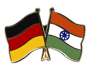Bild von Freundschafts-Pin  Deutschland - Indien-Fahne Freundschafts-Pin  Deutschland - Indien-Flagge im Fahnenshop bestellen